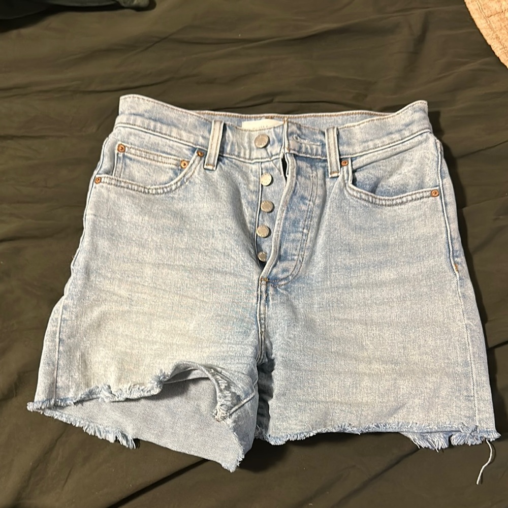 High rise Jean shorts (denim forum arlo)